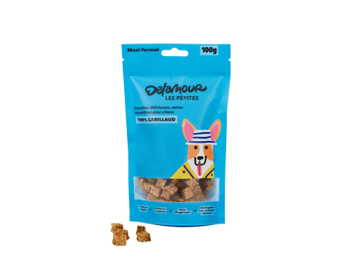 RECHARGE PEPITES DELAMOUR CABILLAUD 100GR -CDC