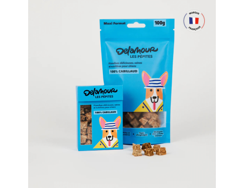 RECHARGE PEPITES DELAMOUR CABILLAUD 100GR -CDC