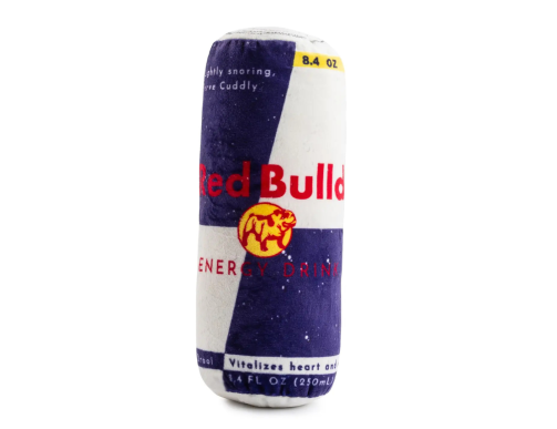 jouet chien redbull imitation boisson