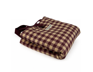 TAPIS DE VOYAGE MOUSTACHES VELOURS BOURGOGNE 80X60CM
