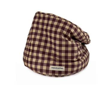 BASKET MOUSTACHES VELOURS BOURGOGNE 40CM