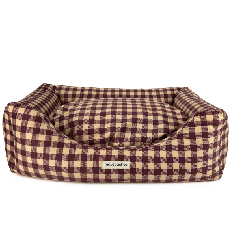 SOFA MOUSTACHES VELOURS BOURGOGNE