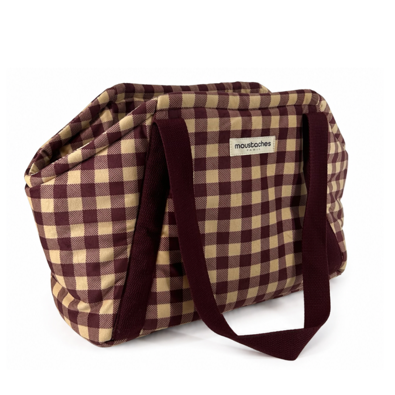 SAC DE TRANSPORT MOUSTACHES VELOURS BOURGOGNE SAC DE TRANSPORT MOUSTACHES VELOURS BOURGOGNE