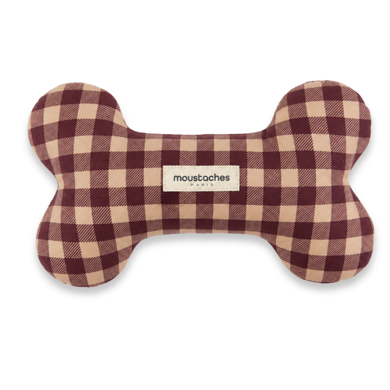 JOUET OS MOUSTACHES VELOURS BOURGOGNE JOUET OS MOUSTACHES VELOURS BOURGOGNE