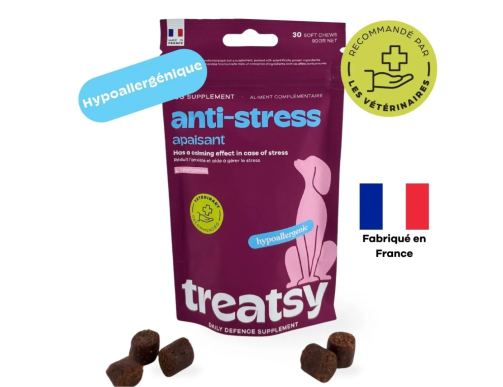 TREATSY DOG SUPPLEMENT ANT-STRESS 30 BOUCHEES 90GR