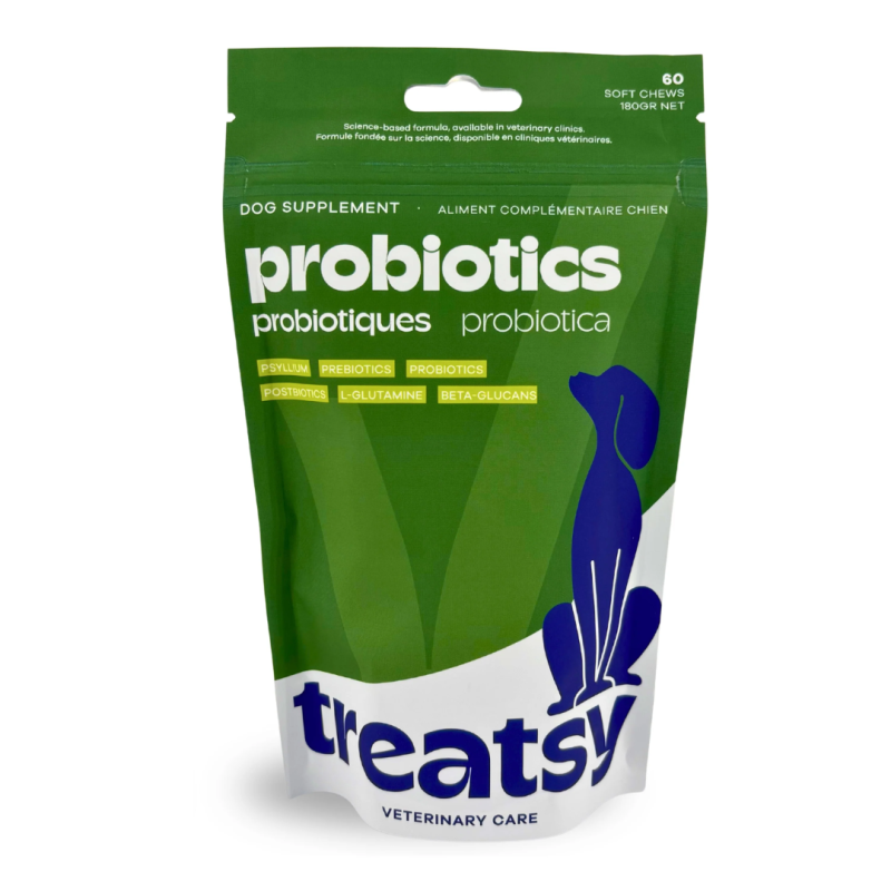 TREATSY DOG SUPPLEMENT PROBIOTIQUES 30 BOUCHEES 90GR TREATSY DOG SUPPLEMENT PROBIOTIQUES 30 BOUCHEES 90GR