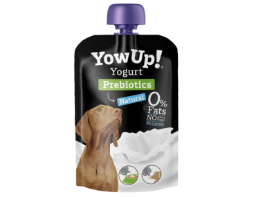 yaourt naturel chien, complément digestion chien, prébiotiques tapis de léchage chien friandise liquide chien, microbiote