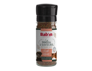 moulin saveur chien repas algue truite