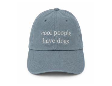 CASQUETTE COOL PEOPLE HAVE DOG BLEU CLAIR