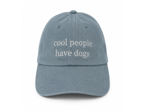 CASQUETTE COOL PEOPLE HAVE DOG BLEU CLAIR