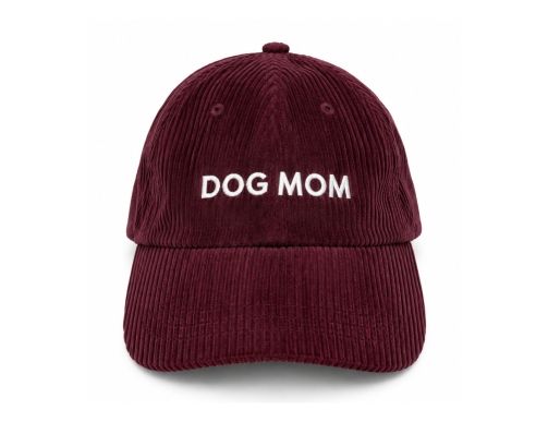 casquette dog mom bordeaux