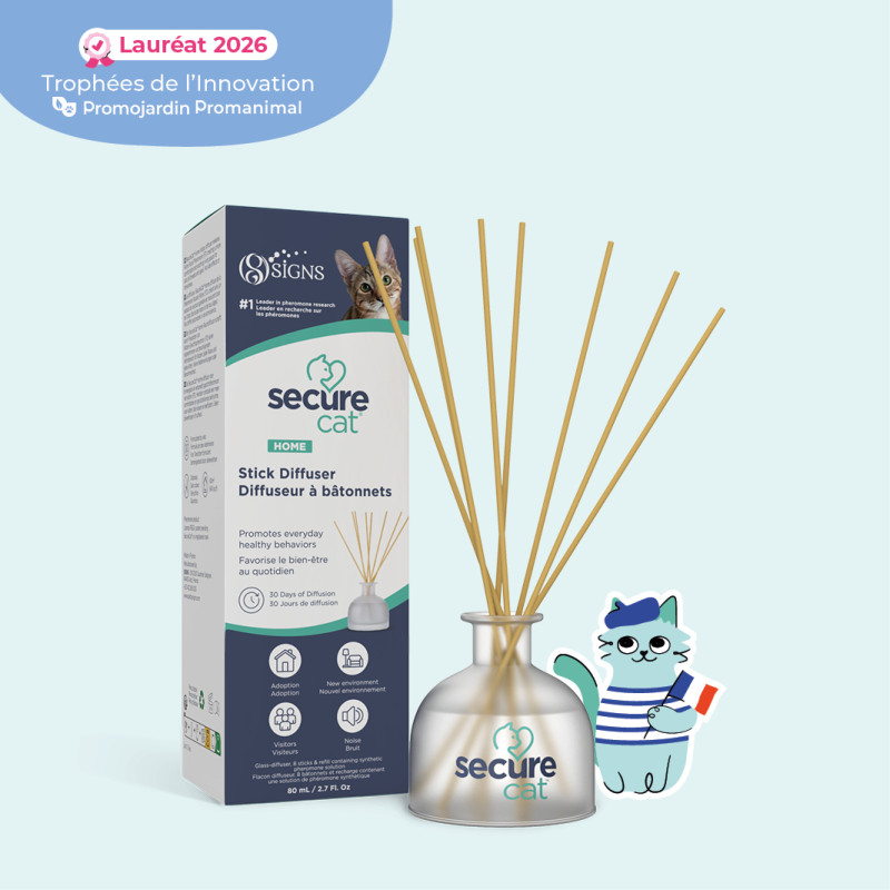 SECURECAT HOME DIFFUSEUR + 8 BATONNETS + FLACON 80ML