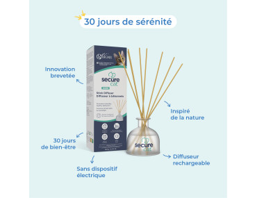 SECURECAT HOME DIFFUSEUR + 8 BATONNETS + FLACON 80ML