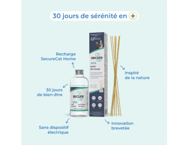 SECURECAT HOME RECHARGE 80ML + 8 BATONNETS