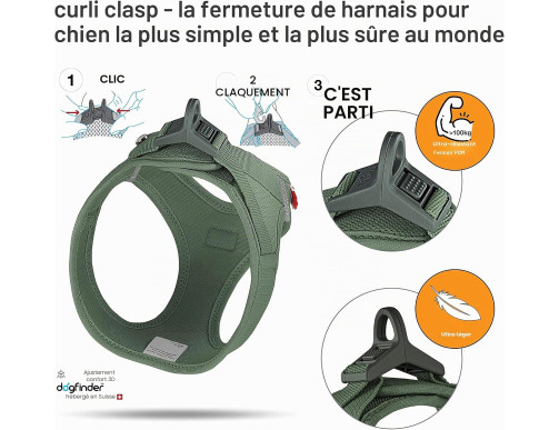 CURLI VEST CLASP OLIVE