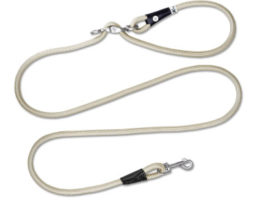laisse beige nude réglable ajustable pour chien