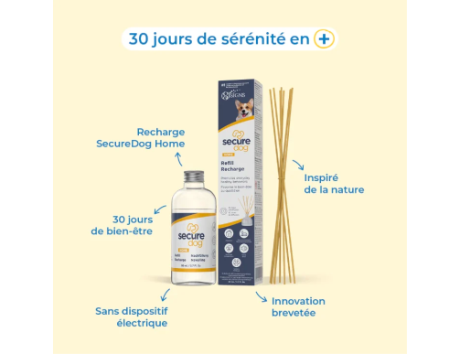 SECUREDOG HOME DIFFUSEUR + 8 BATONNETS + FLACON 80ML -CDC
