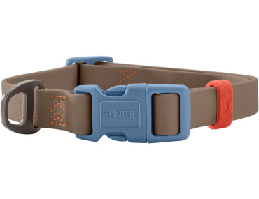 COLLIER HAVANNA TAUPE/BLEU
