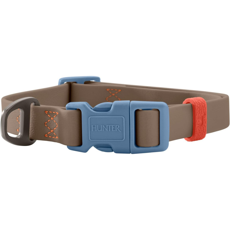 COLLIER HAVANNA TAUPE/BLEU