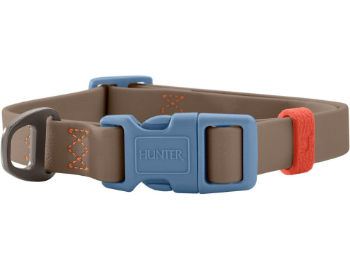 COLLIER HAVANNA TAUPE/BLEU
