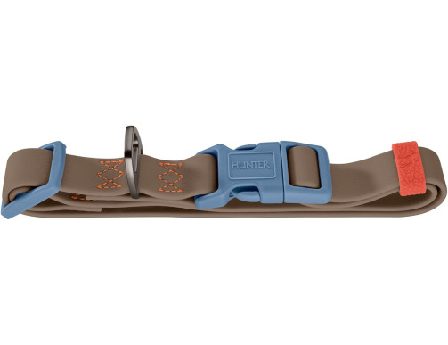 COLLIER HAVANNA TAUPE/BLEU