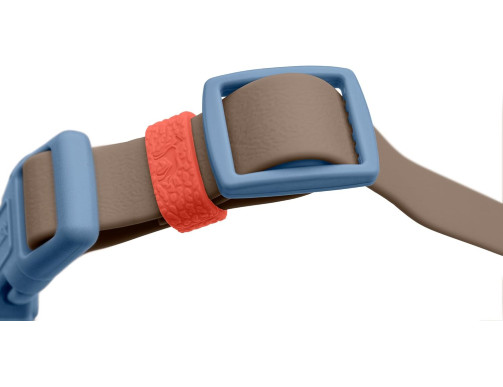COLLIER HAVANNA TAUPE/BLEU