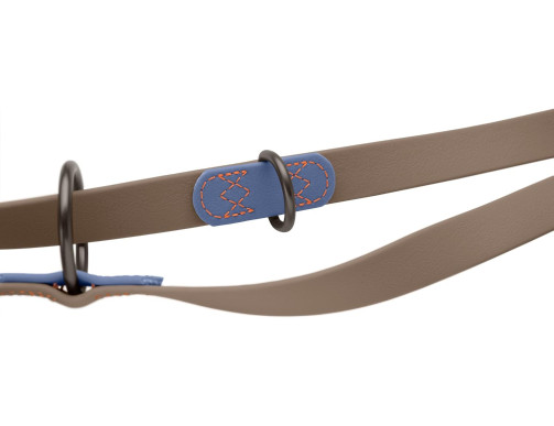 LAISSE RÉGLABLE HAVANNA TAUPE/BLEU 15/200CM