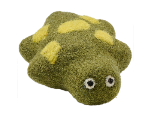 Jouet pour chat feutré tortue laine