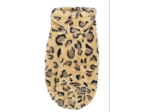 sweat pull pour chien doudoune léopard