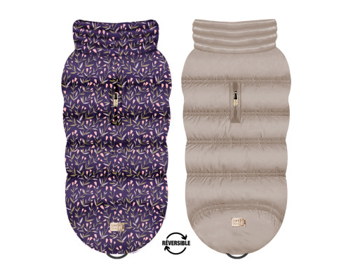 doudoune pour chien manteau couleur réversible liberty fleurs