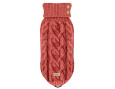 pull maille knit pour chien rouge rose corail
