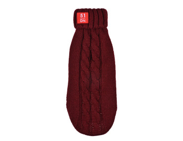 51 COSY CABLE SWEATER BURGUNDY