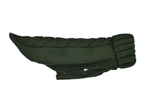 51 COSY CABLE SWEATER DARK GREEN 51 COSY CABLE SWEATER DARK GREEN