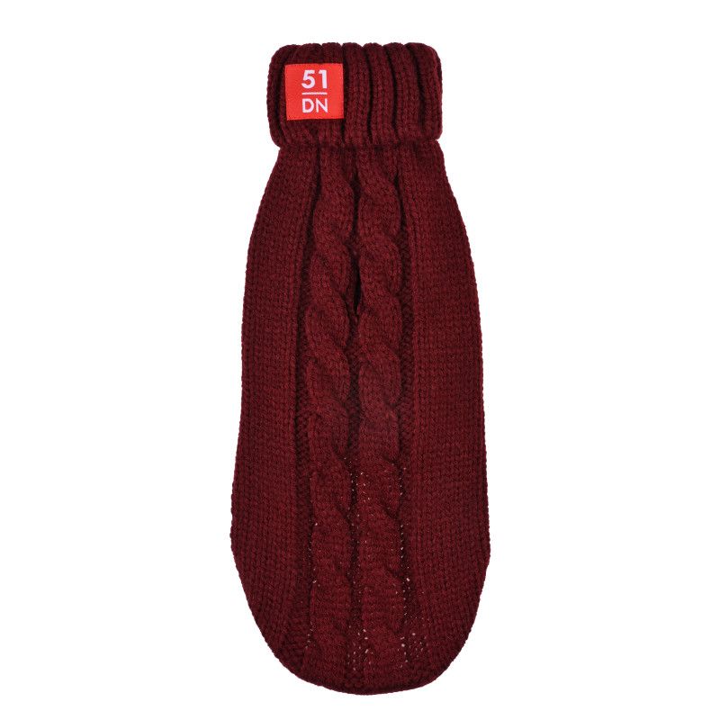 51 COSY CABLE SWEATER TECKEL BURGUNDY 51 COSY CABLE SWEATER TECKEL BURGUNDY