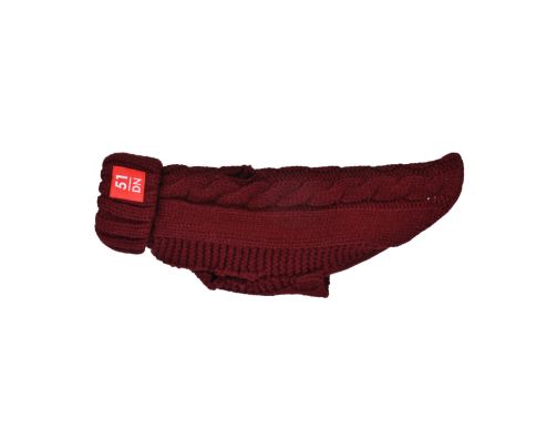 51 COSY CABLE SWEATER TECKEL BURGUNDY 51 COSY CABLE SWEATER TECKEL BURGUNDY