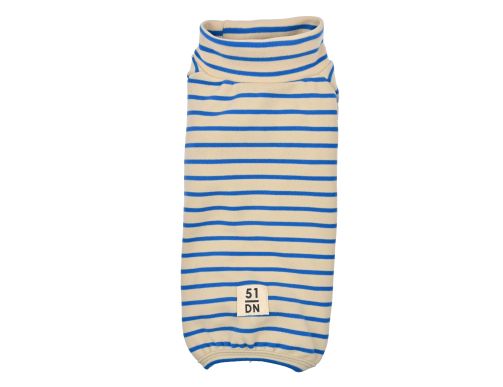 pyjama pour chien chaud bleu rayures