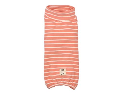 pyjama pour chien chaud rose rayures
