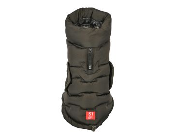 doudoune manteau pour chien chaud hiver gris anthracite