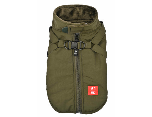 51 RAIN HARNESS COAT DARK GREEN