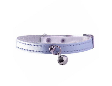 COLLIER CHAT IRISE BLEU