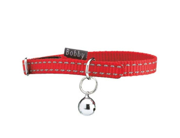 COLLIER CHAT SAFE ROUGE