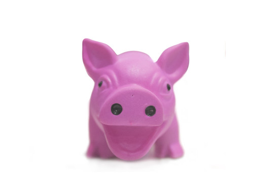 COCHON LATEX ROSE 22CM