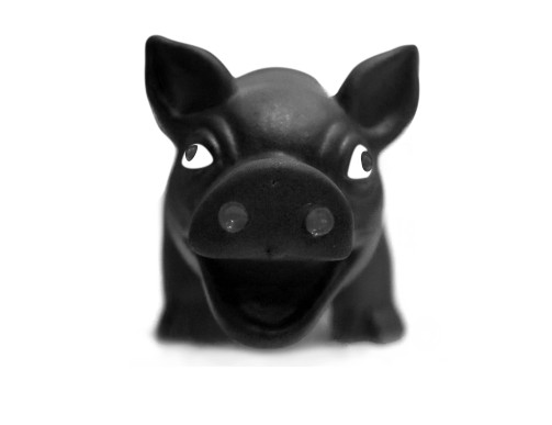 COCHON LATEX NOIR 33CM