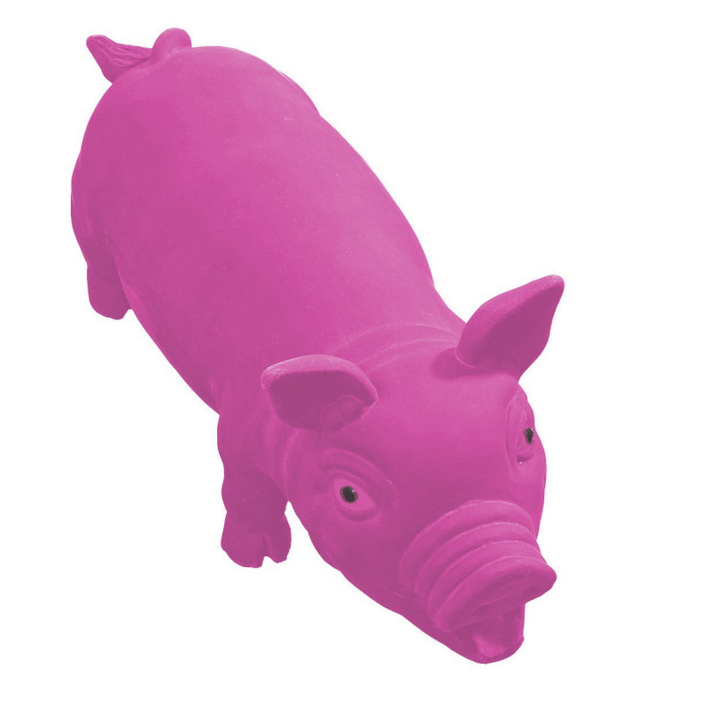 COCHON LATEX ROSE 33CM