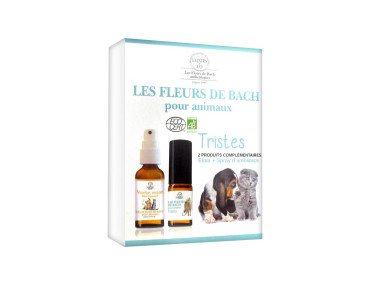 ELIXIR + SPRAY POUR ANIMAUX "TRISTES" LES FLEURS DE BACH