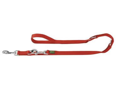 LAISSE REGLABLE EN NYLON ROUGE