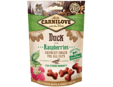 FRIANDISES CRUNCHY CARNILOVE POUR CHAT AU CANARD