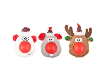 PELUCHE DE NOEL NEZ CAOUTCHOUC