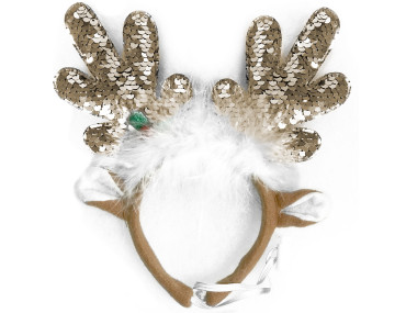SERRE TETE RENNE DE NOEL SEQUINS
