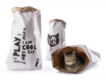 SAC EN KRAFT LOVE CATS BAG